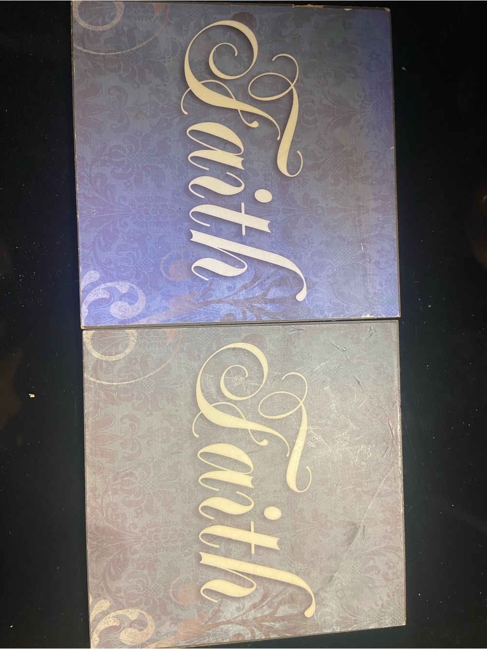 Tarte Purple Ombre Wall Art Set with Gold Lettering